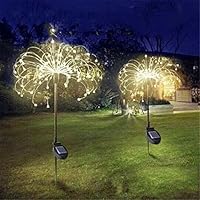 Amazon｜中庭装飾、8つの機能モードLEDソーラーライトフラワー